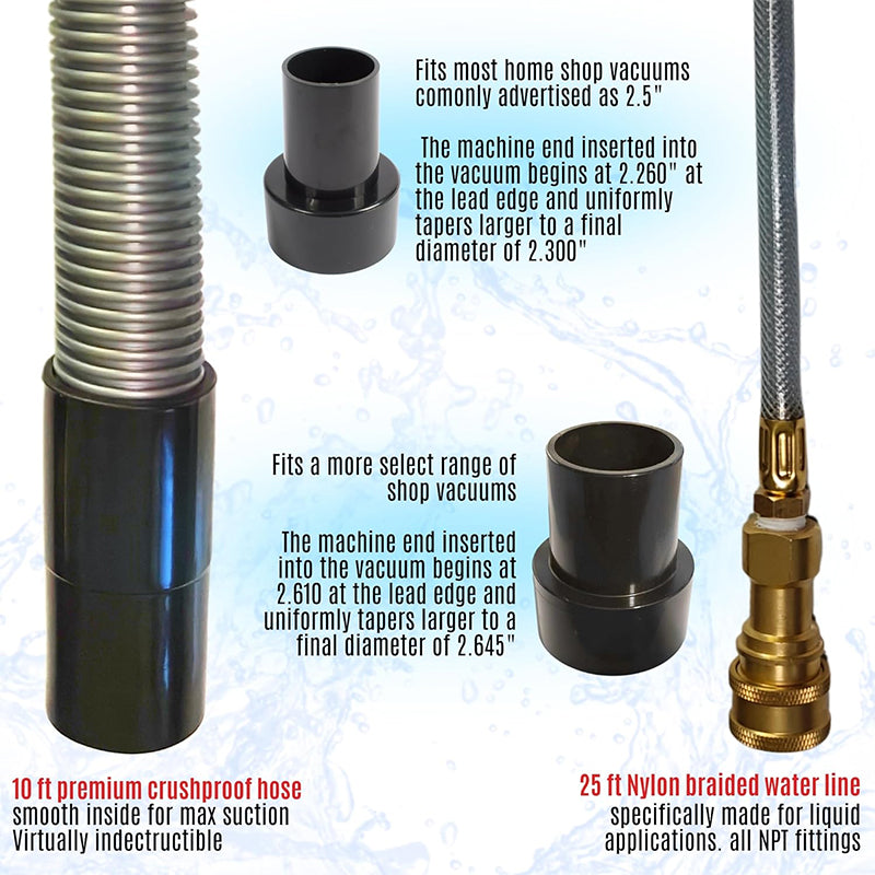 Sakerplus Extractor Hose Kit for Shop Vac